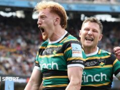 Northampton mengalahkan Exeter untuk memenangkan gelar Prem Rugby
| beritakitanih Northampton mengalahkan Exeter untuk memenangkan gelar Prem Rugby
| beritakitanih