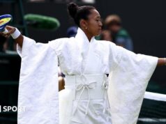 Osaka ‘memberikan cinta dan rasa hormat kepada Jepang’ dengan kimono Wimbledon
| beritakitanih Osaka 'memberikan cinta dan rasa hormat kepada Jepang' dengan kimono Wimbledon
| beritakitanih