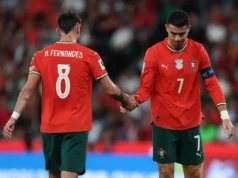 Penggemar Cristiano Ronaldo menuntut Bruno Fernandes ‘berjuang untuknya’ dalam komentar viral Instagram
| beritakitanih Penggemar Cristiano Ronaldo menuntut Bruno Fernandes 'berjuang untuknya' dalam komentar viral Instagram
| beritakitanih