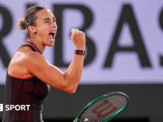 Servis superior Sabalenka membantunya melewati masa lalu Osaka dengan semangat
| beritakitanih Servis superior Sabalenka membantunya melewati masa lalu Osaka dengan semangat
| beritakitanih