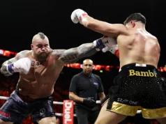 Sorotan video pertarungan penuh Eddie Hall vs. Tommy Fury
| beritakitanih Sorotan video pertarungan penuh Eddie Hall vs. Tommy Fury
| beritakitanih
