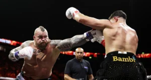Sorotan video pertarungan penuh Eddie Hall vs. Tommy Fury
| beritakitanih Sorotan video pertarungan penuh Eddie Hall vs. Tommy Fury
| beritakitanih