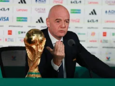 Bos FIFA Gianni Infantino mengusulkan perluasan Piala Dunia menjadi 64 tim pada tahun 2030
| beritakitanih Bos FIFA Gianni Infantino mengusulkan perluasan Piala Dunia menjadi 64 tim pada tahun 2030
| beritakitanih