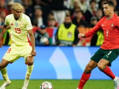 Peluang, prediksi, waktu Spanyol vs.Portugal: Pilihan 16 Besar Piala Dunia 2026 dari pakar pada putaran 25-16
| beritakitanih Peluang, prediksi, waktu Spanyol vs.Portugal: Pilihan 16 Besar Piala Dunia 2026 dari pakar pada putaran 25-16
| beritakitanih